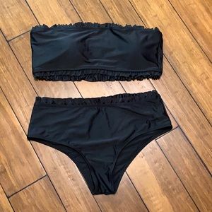 SHEIN Curve Ruffle Edge Bathing Suit Bikini